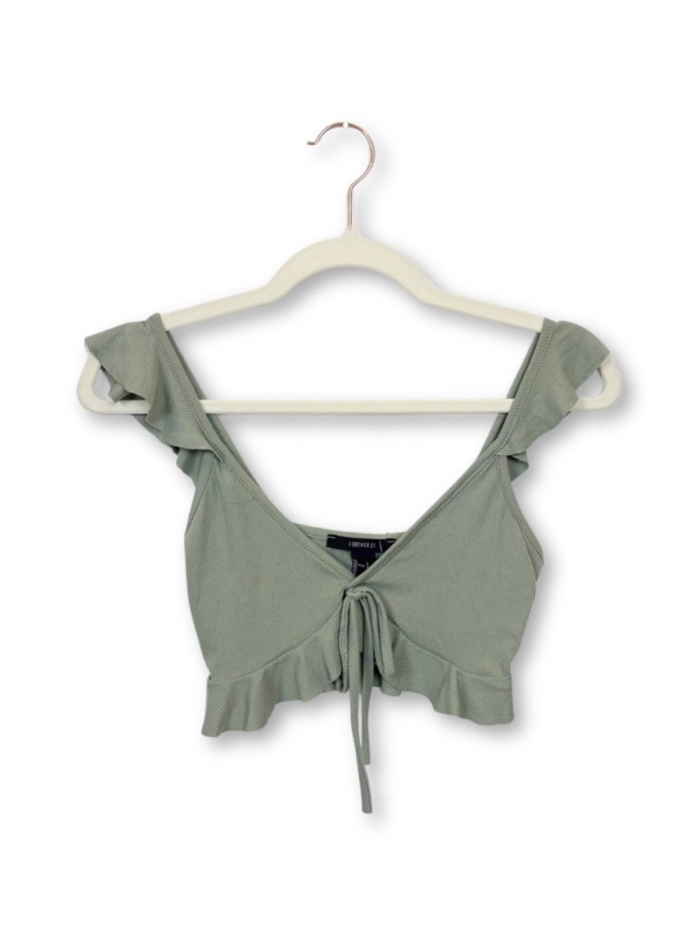 Sage Green Ruffle Bralette